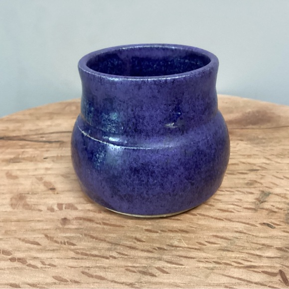 🔵 Beautiful Handmade Ceramic Piece in Deep Blue Colors by “LR” - Many Uses - Picture 3 of 11